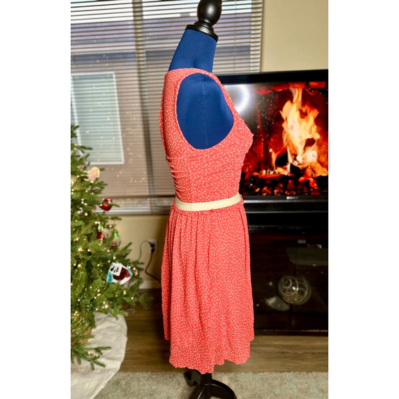 EUC Anthropologie Postmark Red Tank Polka Dot Cottagecore Dress - Picture 6 of 14
